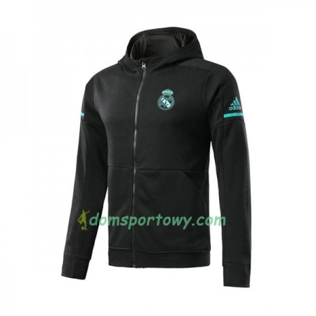 Real Madryt Kurtka Treningowa Kapturem 2017-18 Czarny